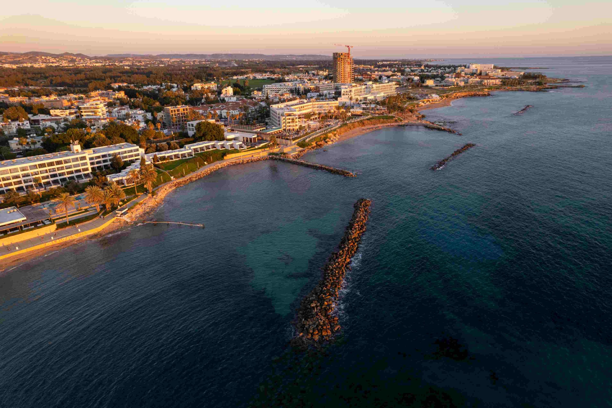 drone aerial view of paphos coastal city at sunset 2024 08 05 22 38 55 utc (1)